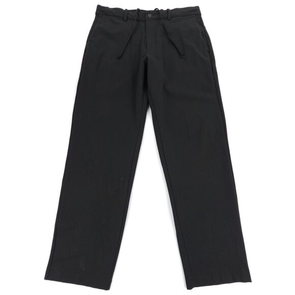 UNIQLO Smart Ankle Pants Ultra Stretch DRY-EX Black Trouser Athleisure Casual